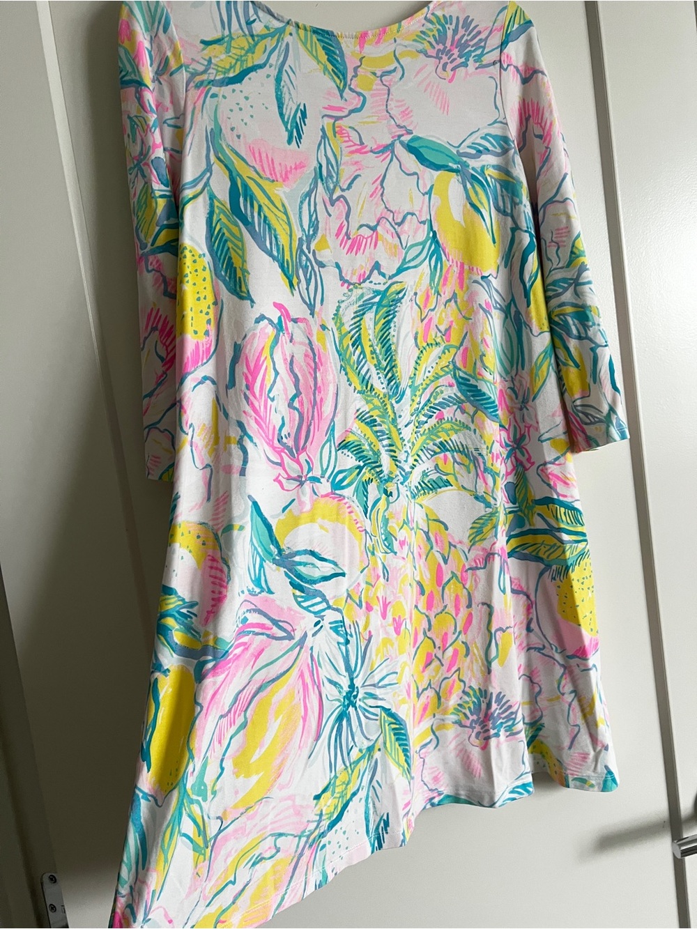 Lilly Pulitzer Ophelia Swing Dress Multi Fiesta Bamba Medium Lattice Back Dress - Picture 8 of 16